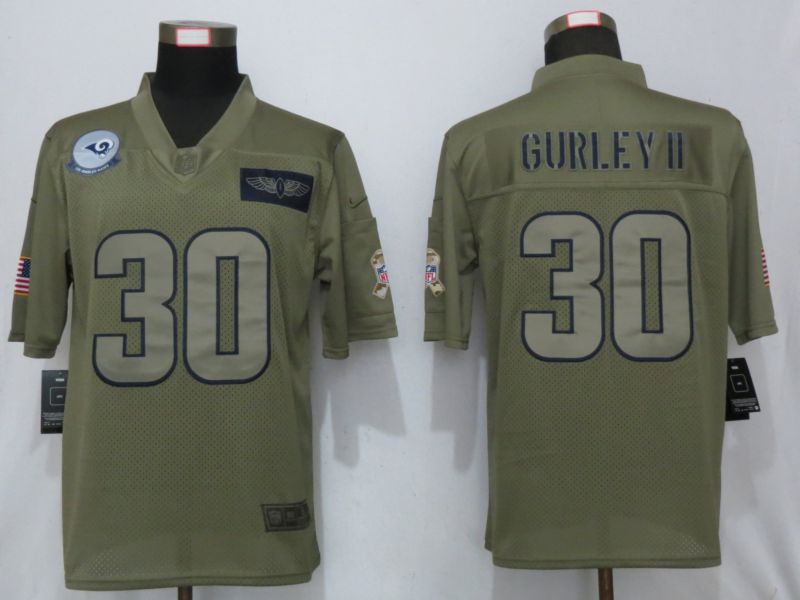 Men St.Louis Rams #30 Gurley ii Nike Camo 2019 Salute to Service Limited NFL Jerseys